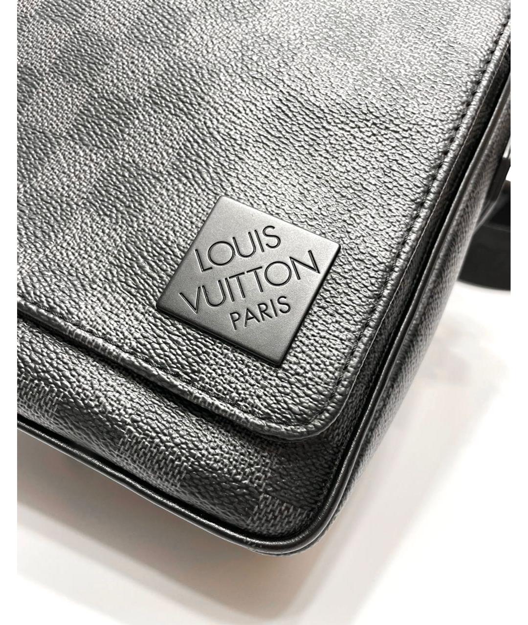 LOUIS VUITTON Черная сумка на плечо, фото 7