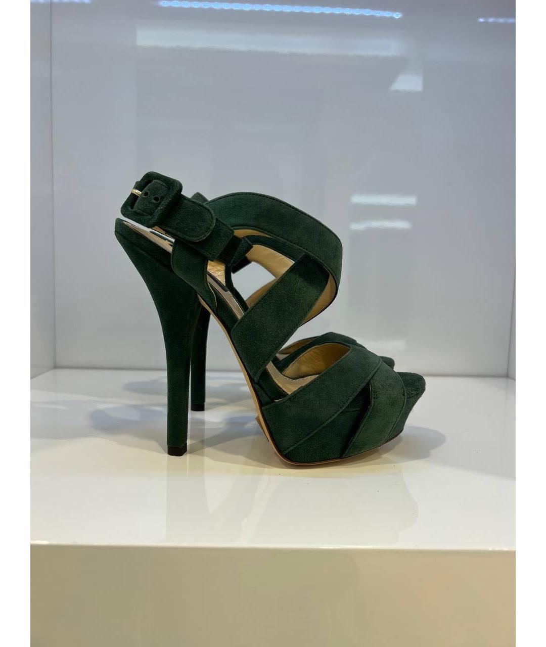 DOLCE&GABBANA Зеленые босоножки, фото 4