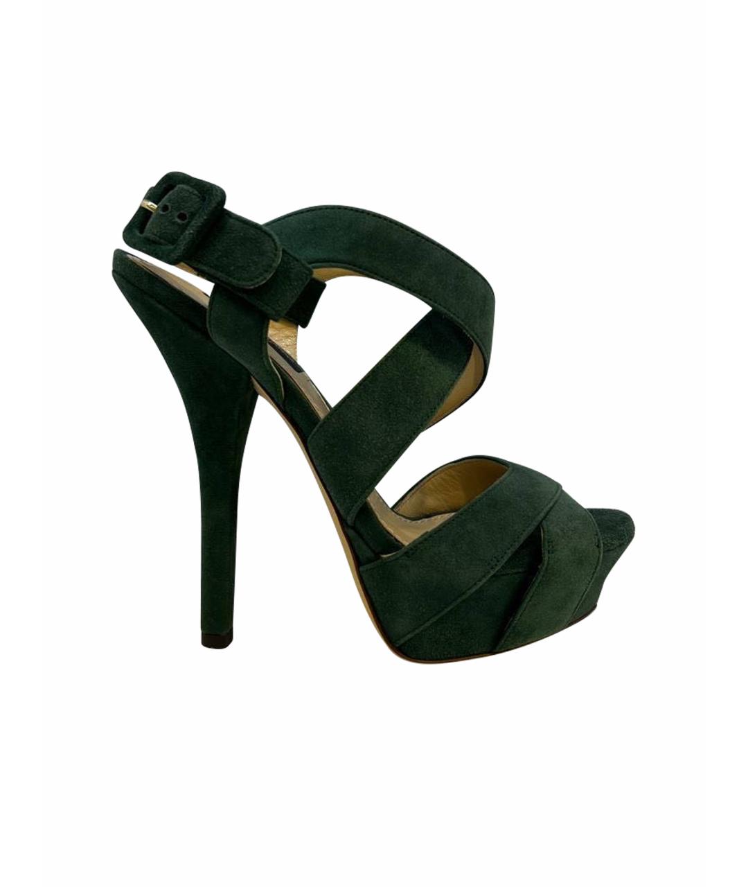 DOLCE&GABBANA Зеленые босоножки, фото 1