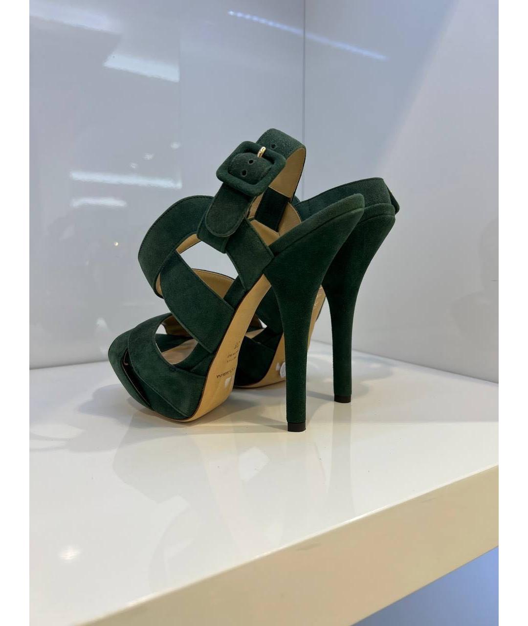 DOLCE&GABBANA Зеленые босоножки, фото 3