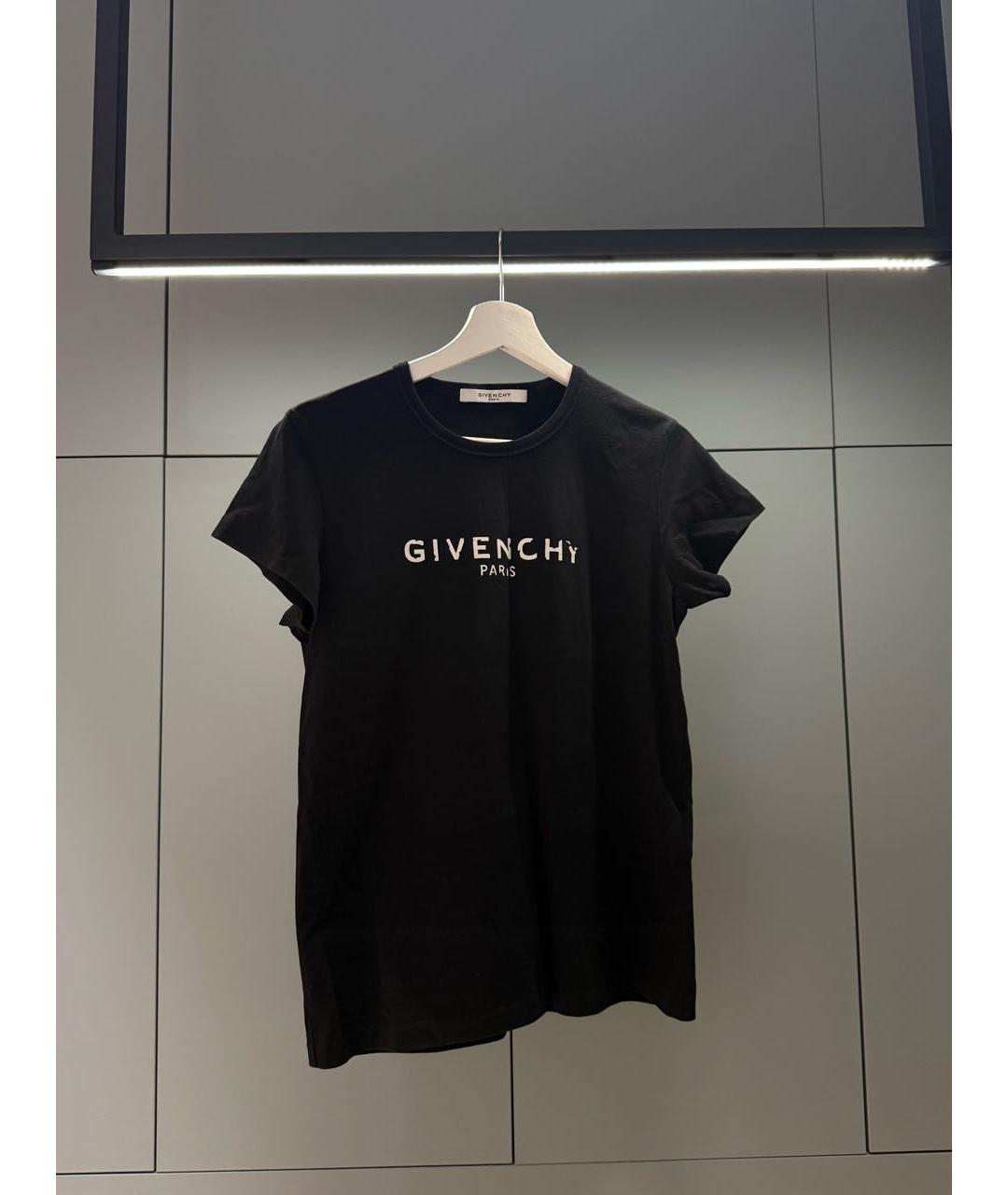 GIVENCHY Черная хлопковая футболка, фото 2