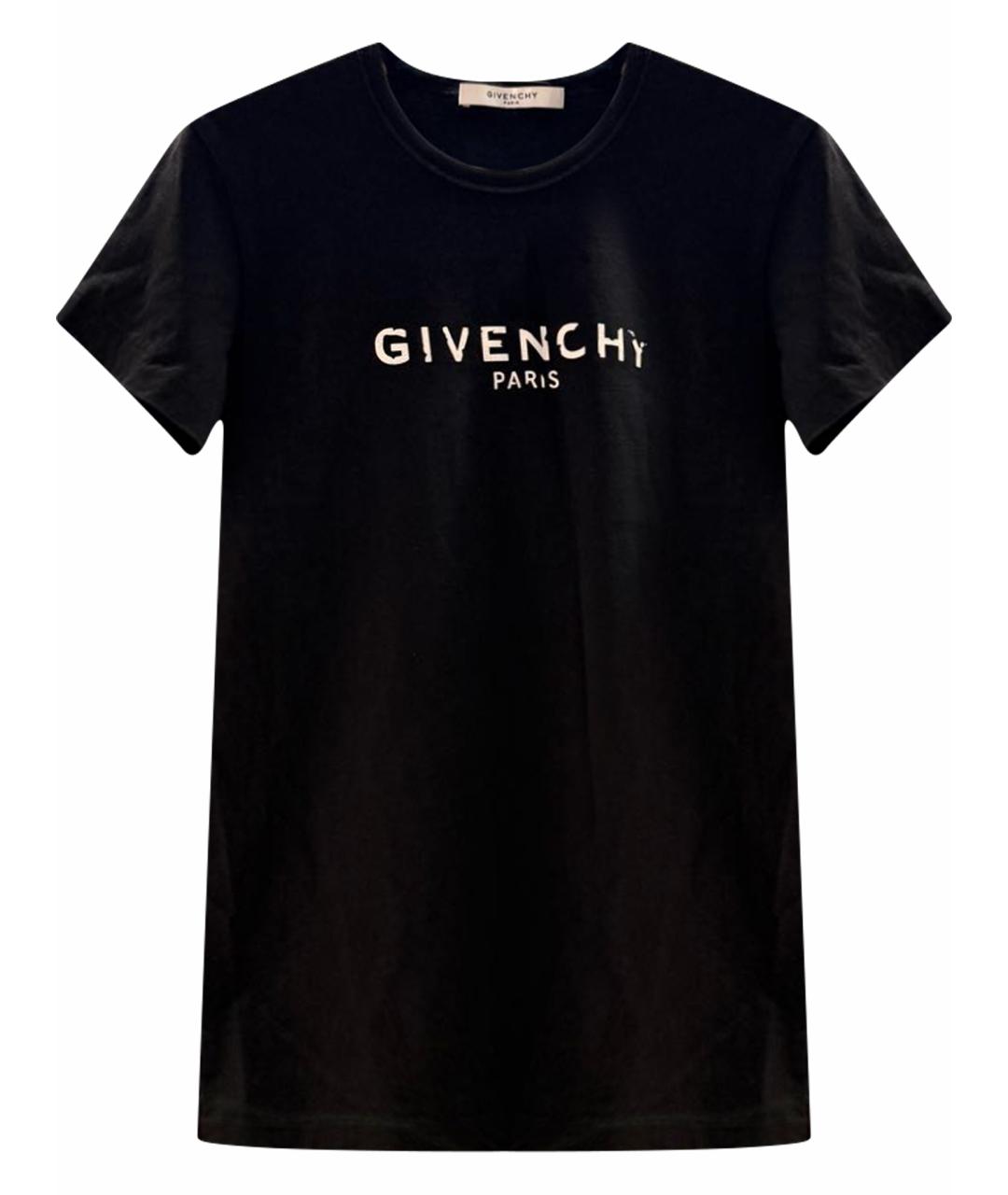 GIVENCHY Черная хлопковая футболка, фото 1