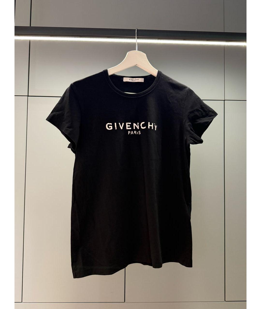 GIVENCHY Черная хлопковая футболка, фото 5