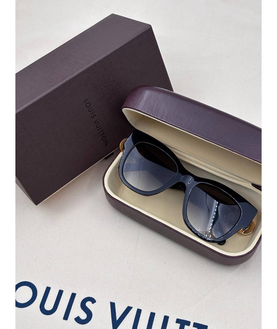 LOUIS VUITTON Черные пластиковые солнцезащитные очки, фото 5