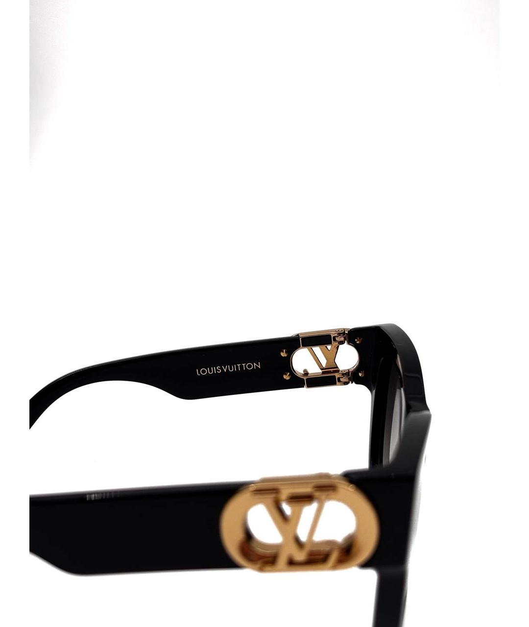 LOUIS VUITTON Черные пластиковые солнцезащитные очки, фото 4