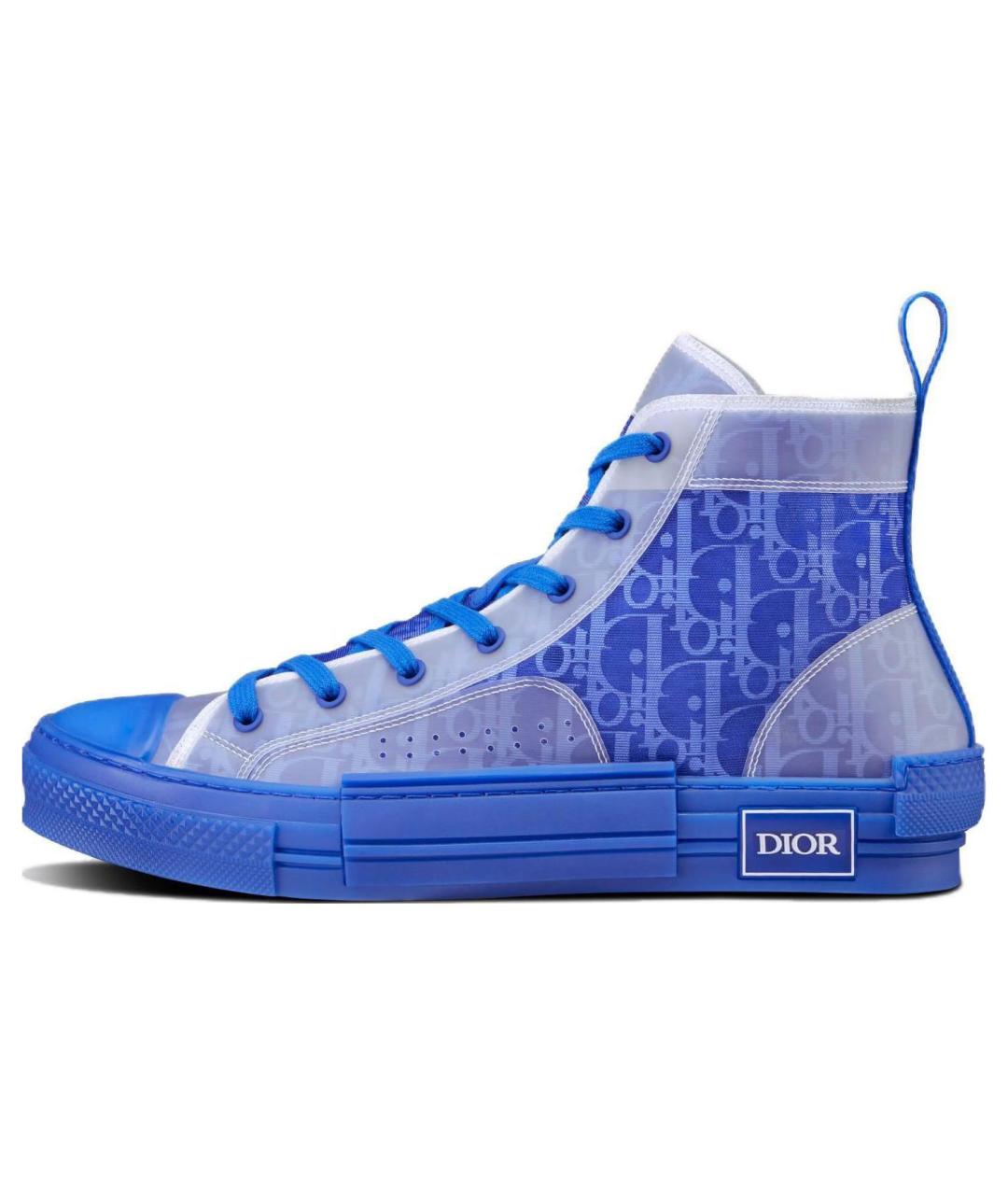 CHRISTIAN DIOR Синие высокие кроссовки / кеды, фото 2