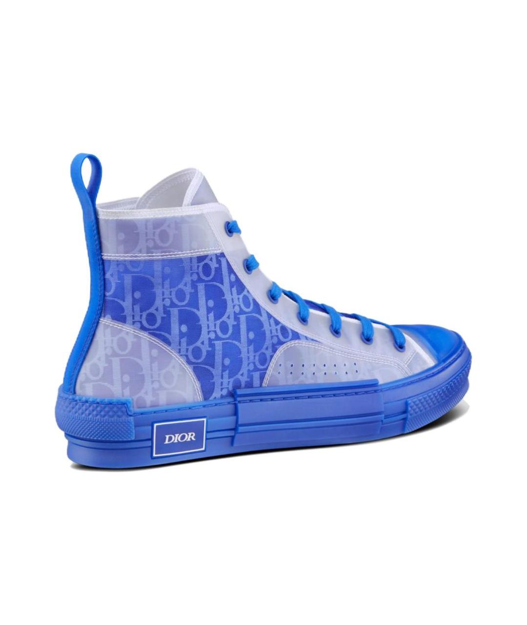 CHRISTIAN DIOR Синие высокие кроссовки / кеды, фото 4