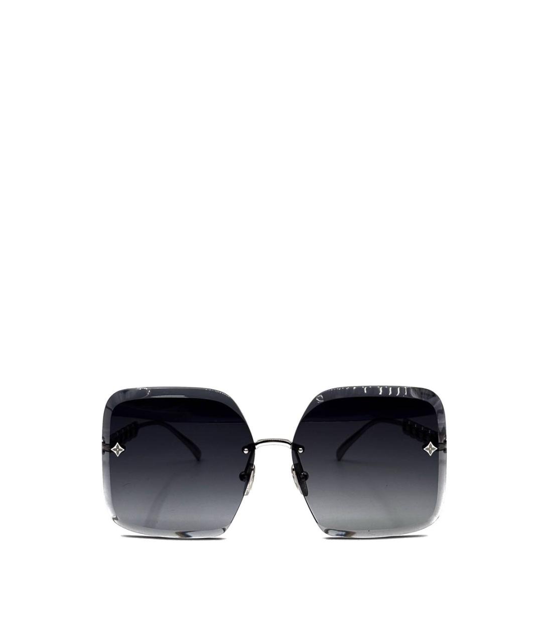 LOUIS VUITTON Серебряные металлические солнцезащитные очки, фото 7