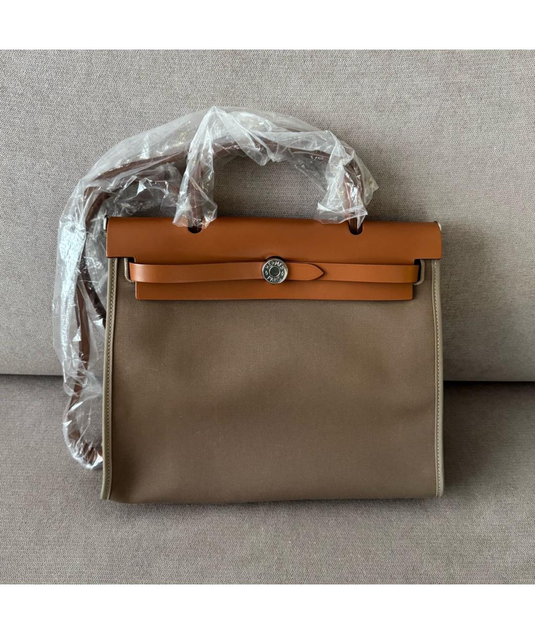 HERMES Коричневая кожаная сумка через плечо, фото 2