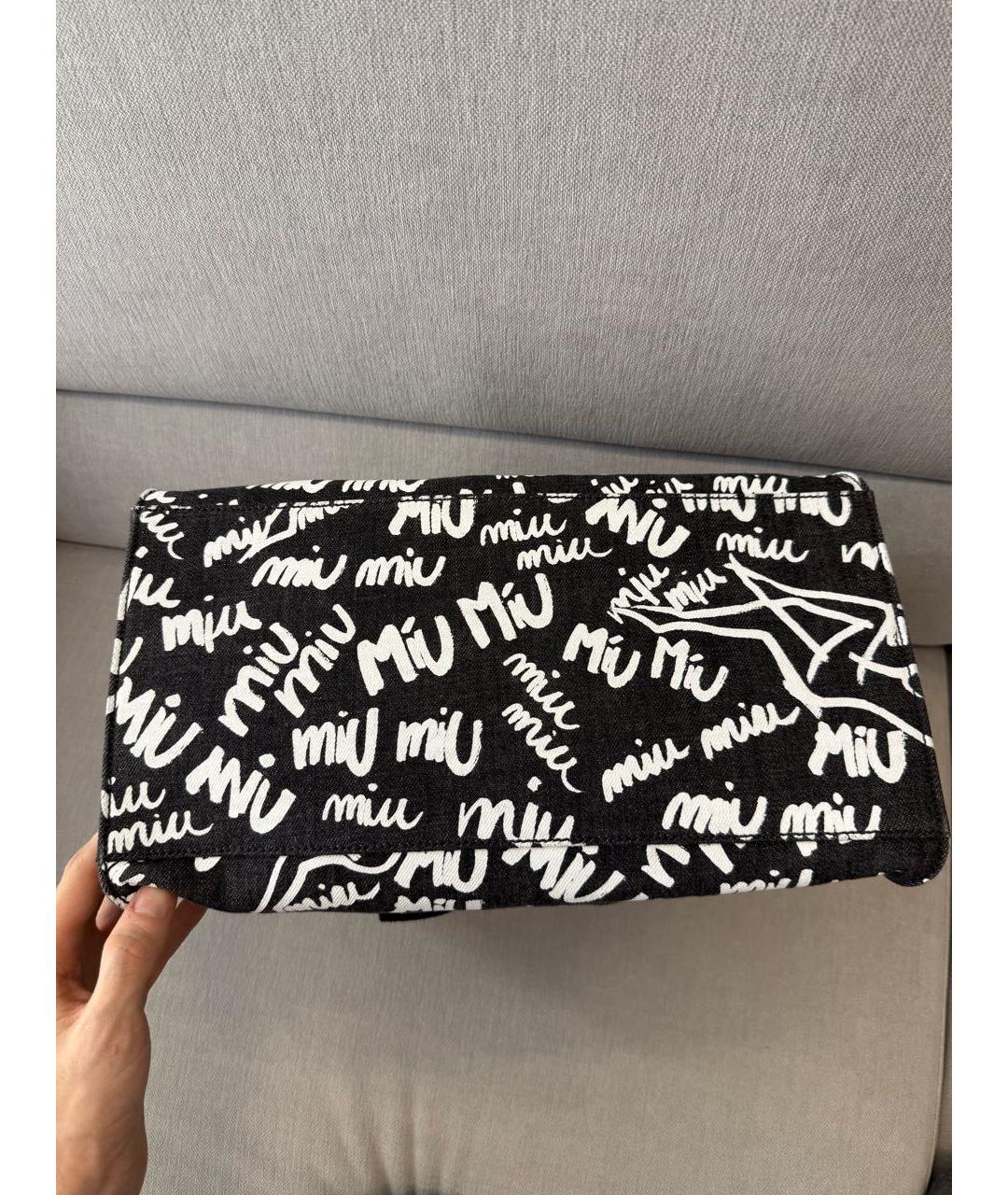 MIU MIU Белая кожаная сумка с короткими ручками, фото 4