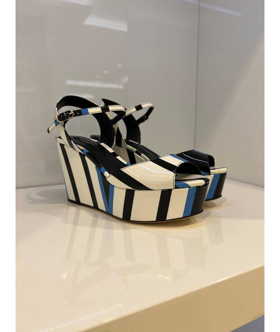 DOLCE&GABBANA Мульти кожаные босоножки, фото 2