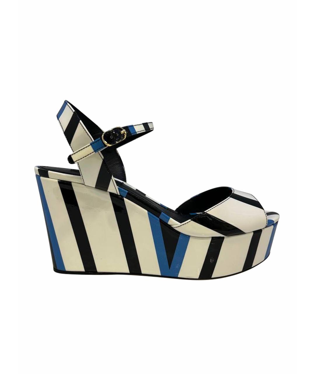 DOLCE&GABBANA Мульти кожаные босоножки, фото 1