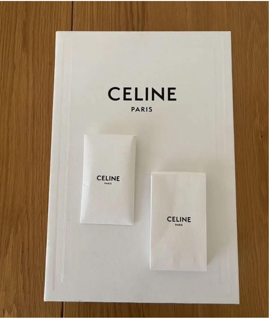 CELINE Черные кожаные лодочки на низком каблуке, фото 7