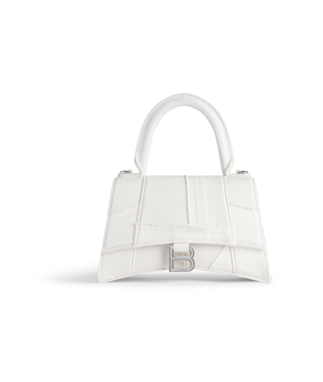 BALENCIAGA Белая кожаная сумка через плечо, фото 1