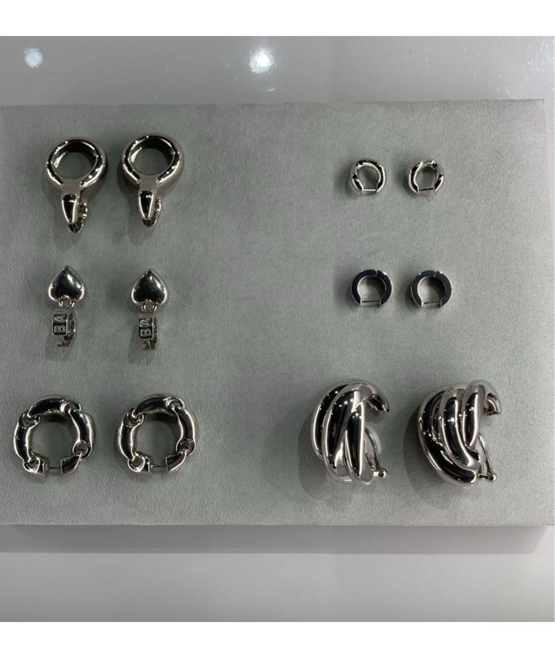 BALENCIAGA Серебряные серебряные серьги, фото 5