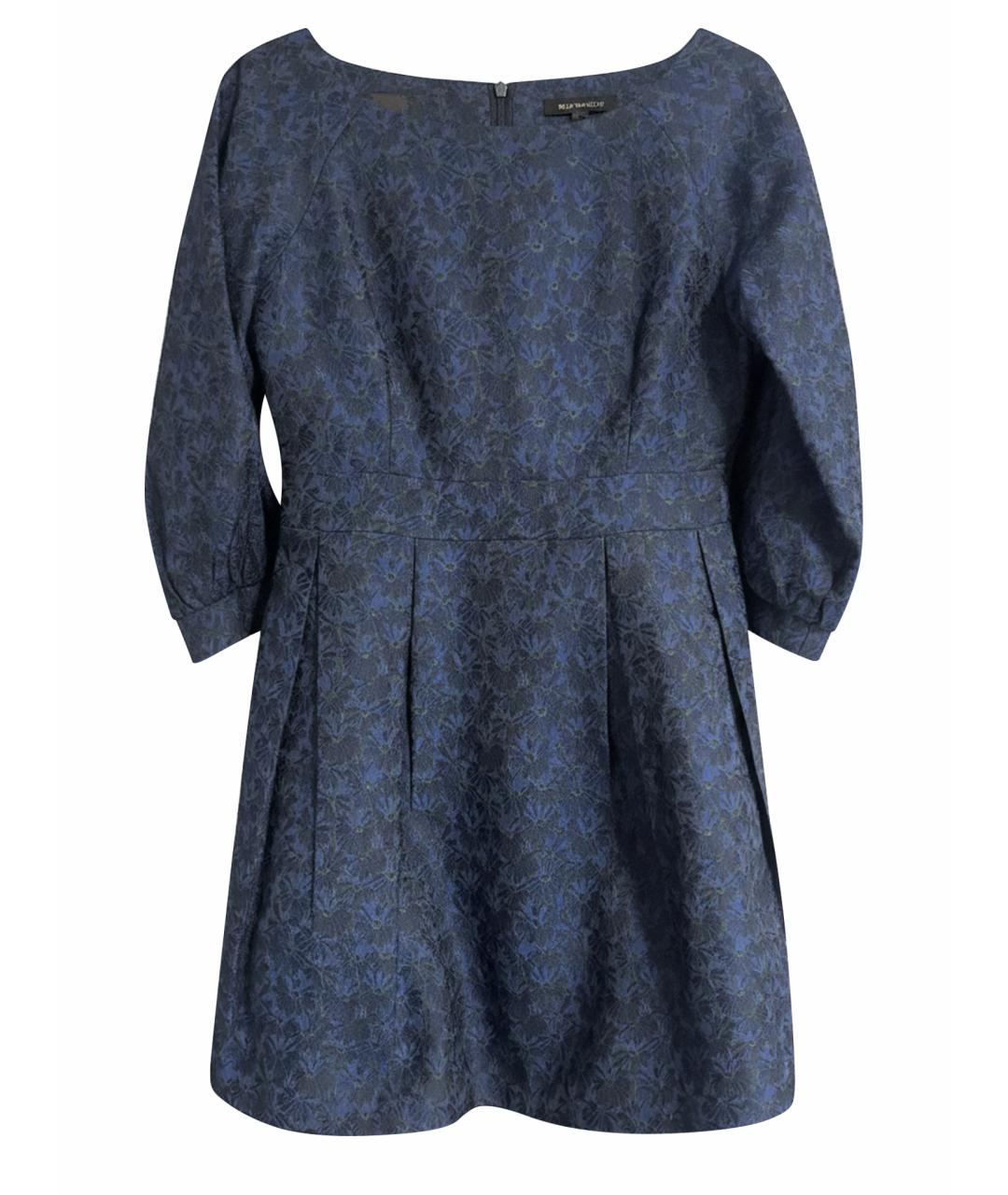 ULYANA SERGEENKO Синее вискозное вечернее платье, фото 1