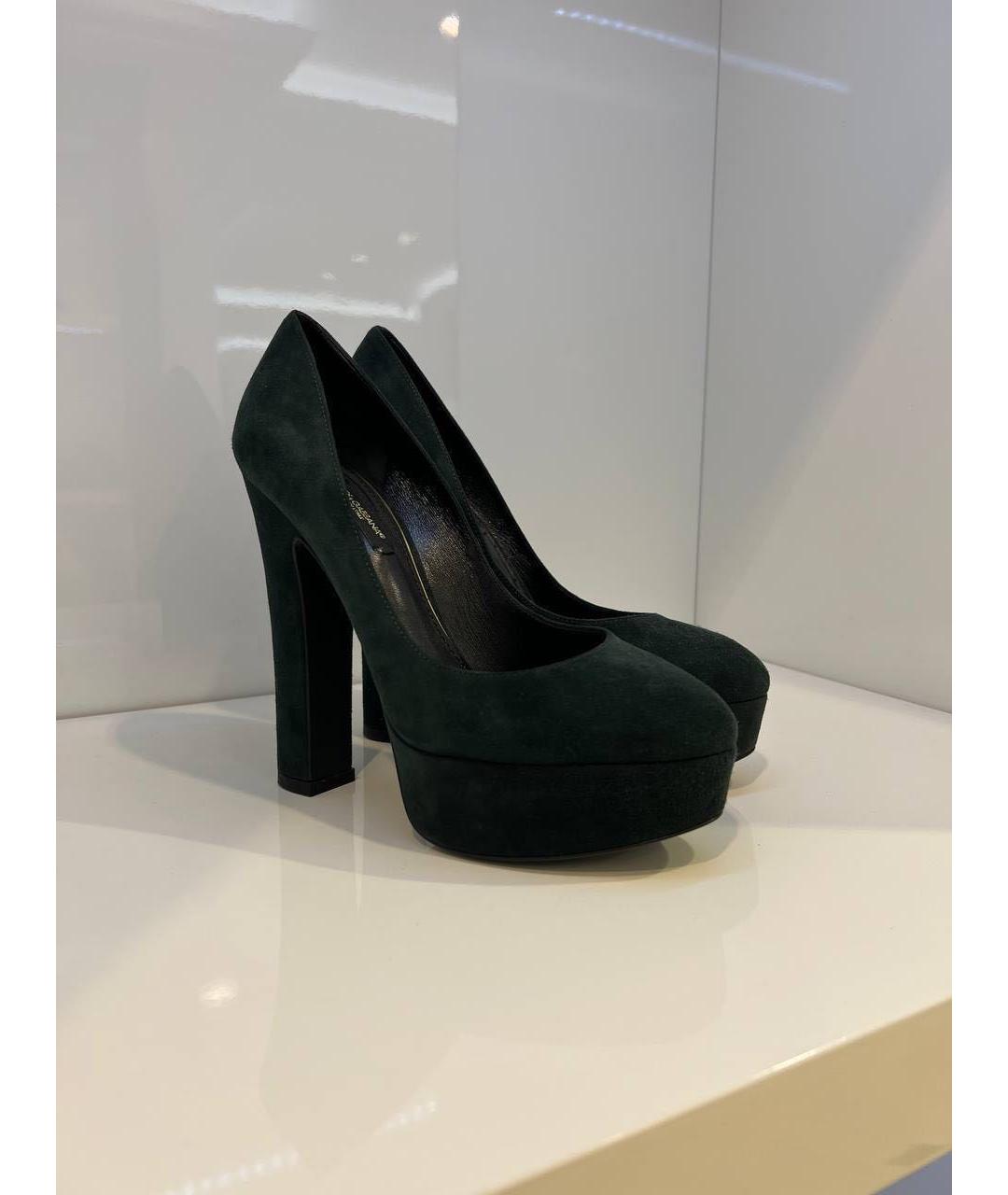 DOLCE&GABBANA Черные замшевые туфли, фото 2