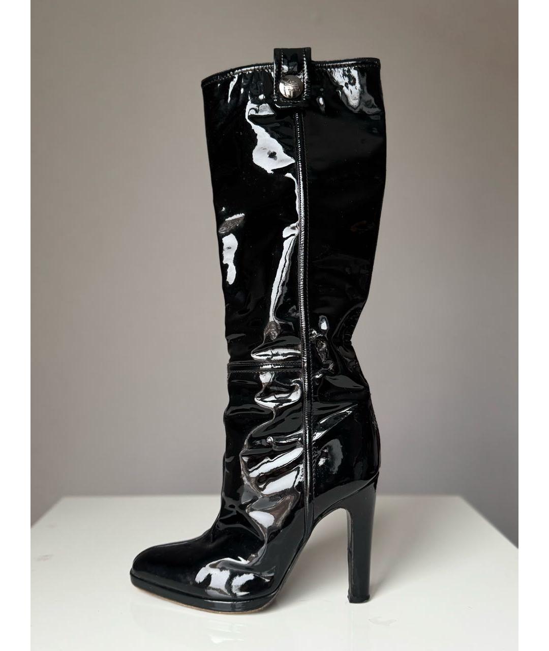 ETRO Черные сапоги из лакированной кожи, фото 5
