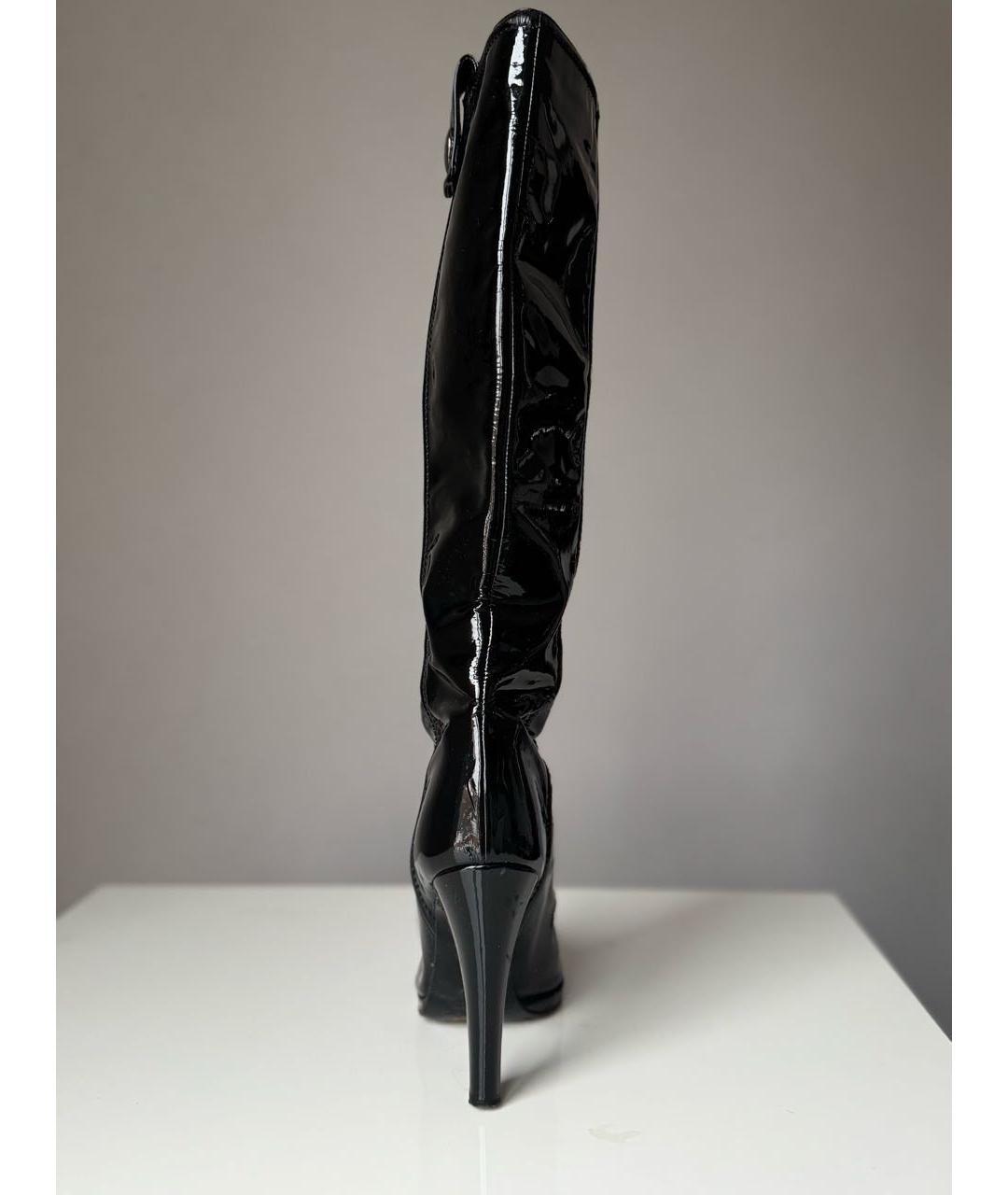 ETRO Черные сапоги из лакированной кожи, фото 4
