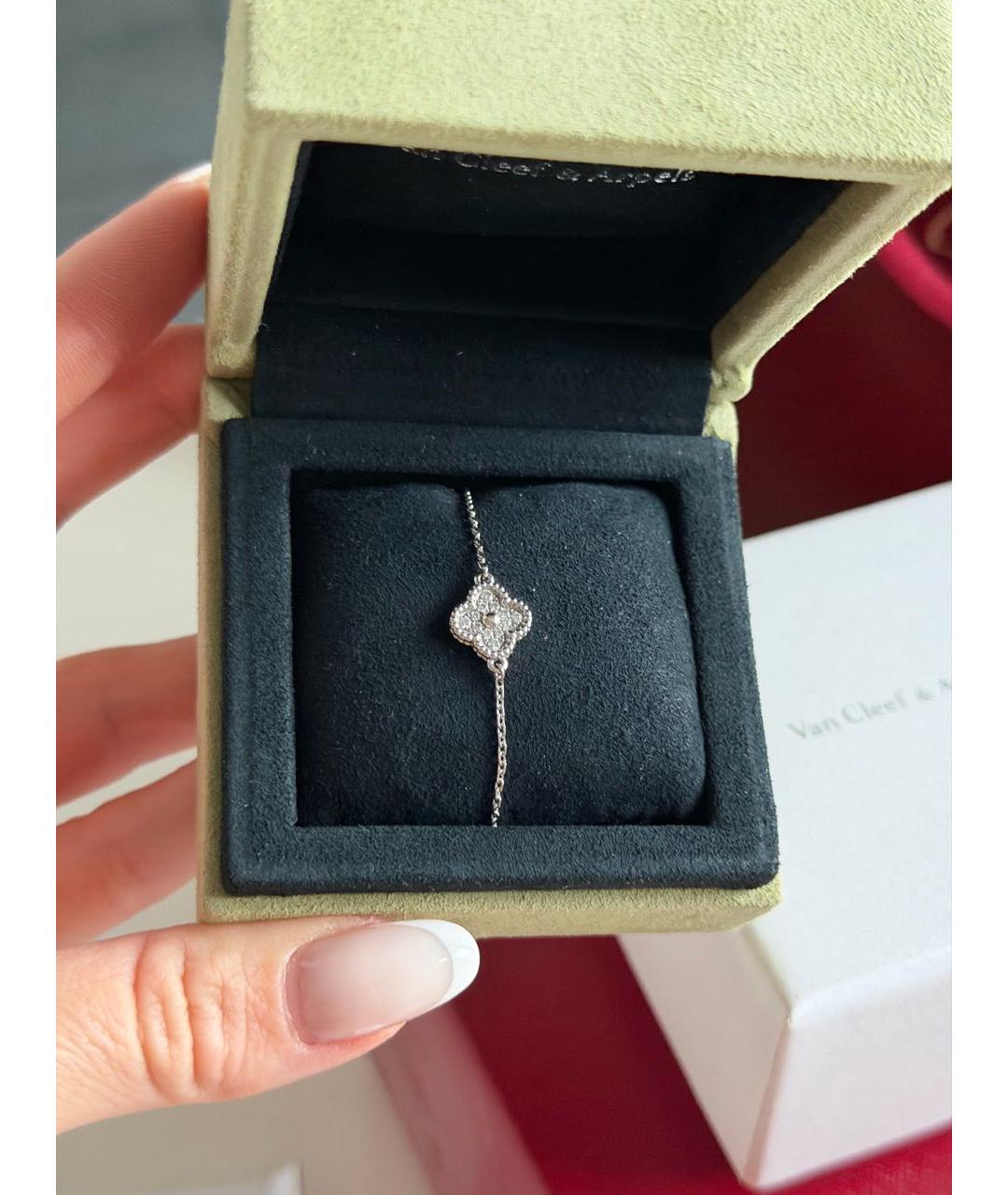 VAN CLEEF & ARPELS Серебрянный браслет из белого золота, фото 4