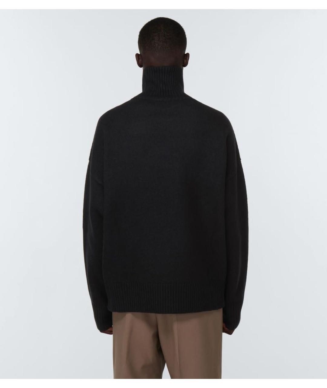 Ami Paris Черный шерстяной джемпер / свитер, фото 4