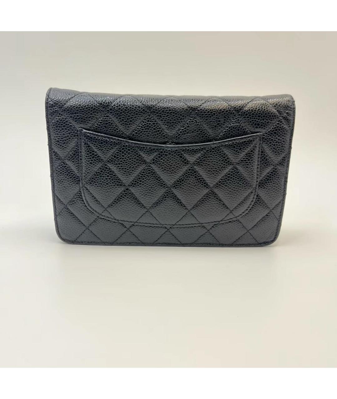 CHANEL Черная кожаная сумка через плечо, фото 2