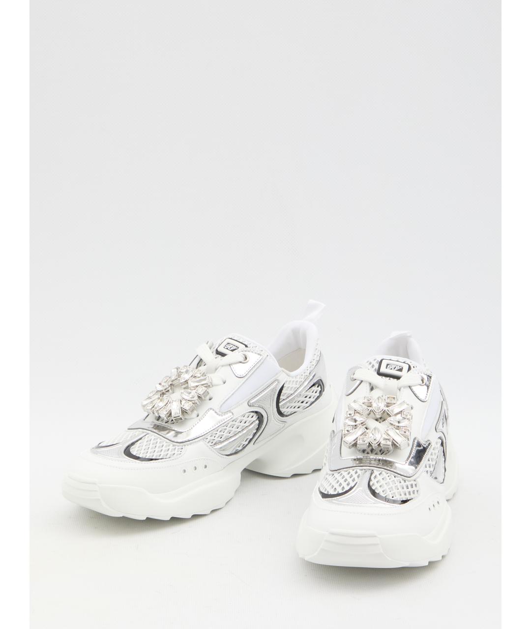 ROGER VIVIER Белые кожаные кроссовки, фото 5