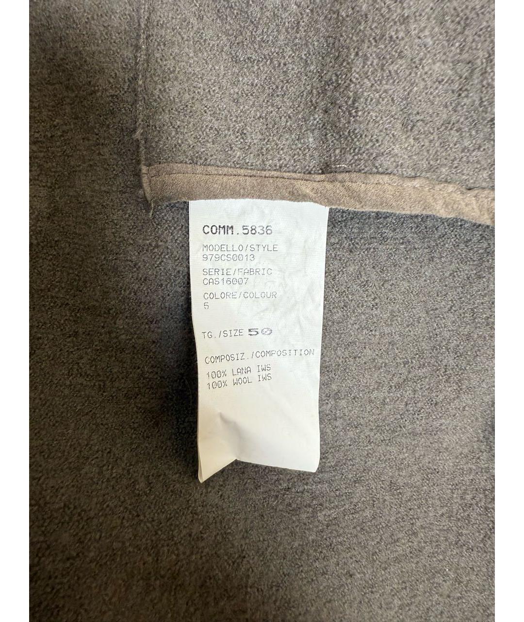 ELEVENTY Серое шерстяное пальто, фото 6