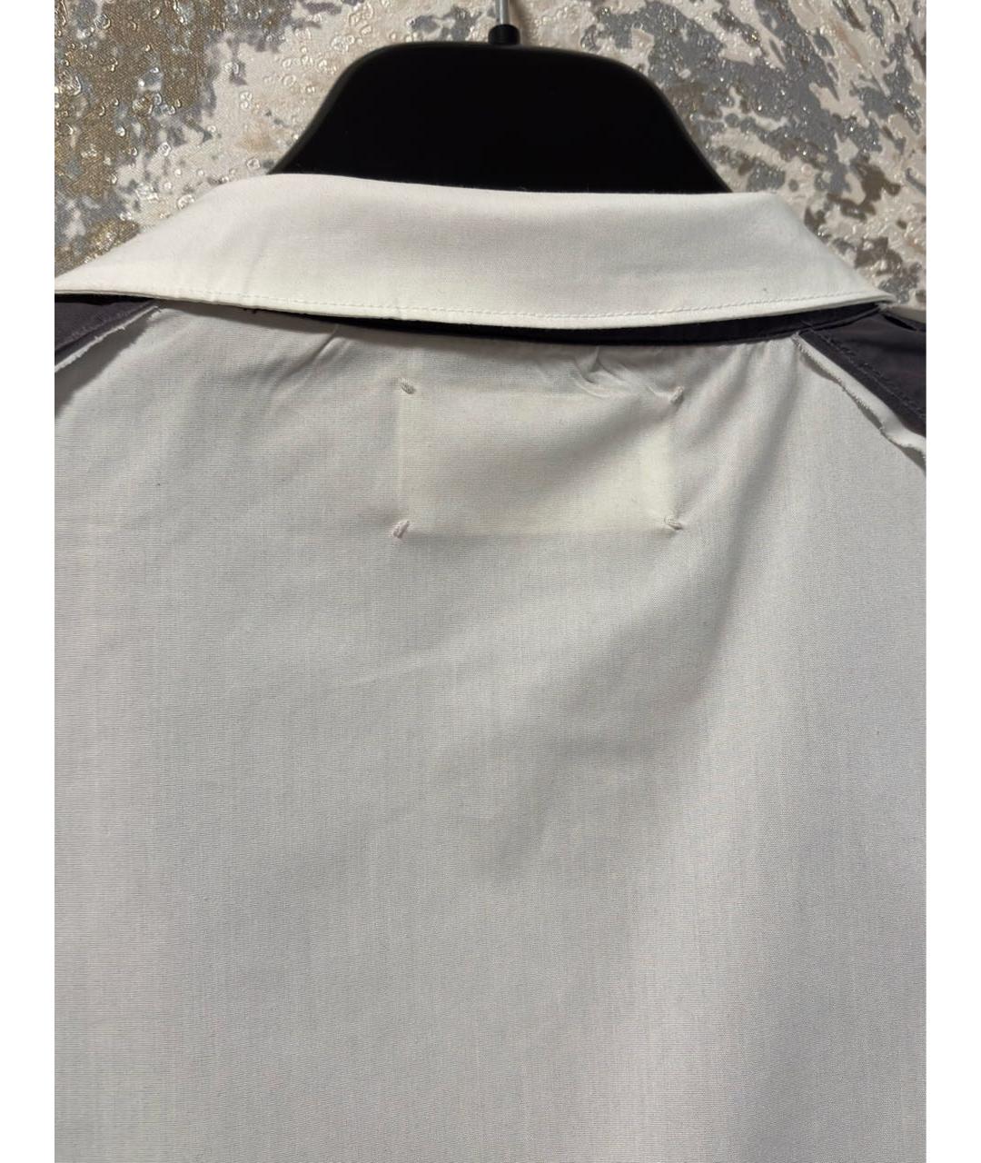 MAISON MARGIELA Антрацитовая хлопковая кэжуал рубашка, фото 5