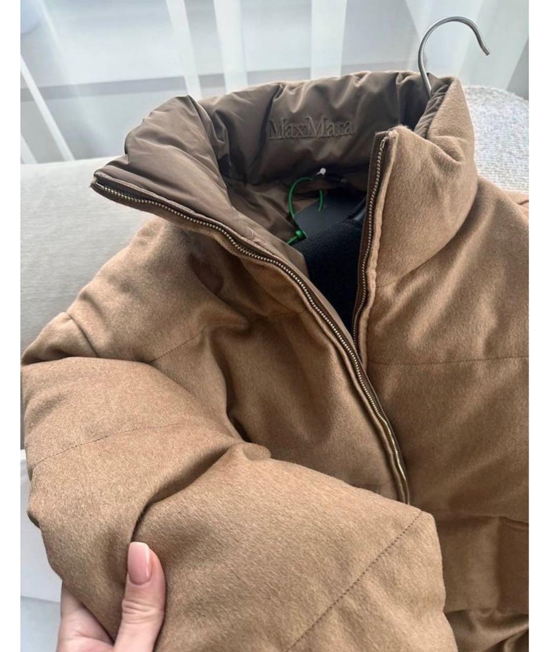 MAX MARA Коричневый шерстяной пуховик, фото 3