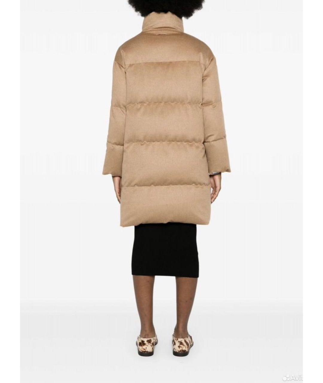 MAX MARA Коричневый шерстяной пуховик, фото 2