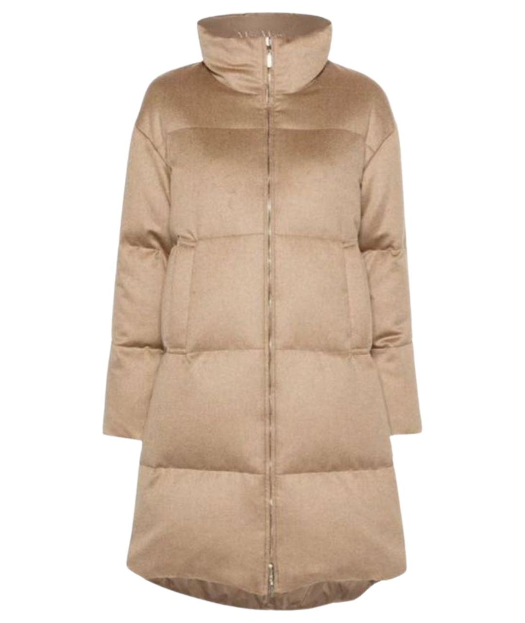 MAX MARA Коричневый шерстяной пуховик, фото 1