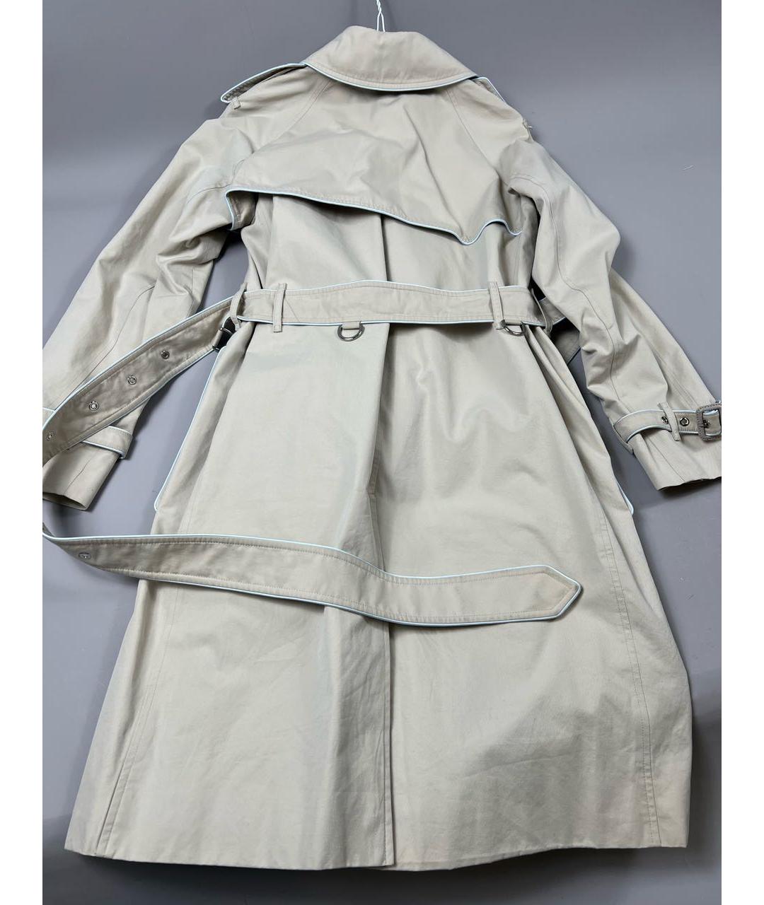 BURBERRY Бежевый хлопковый тренч/плащ, фото 2