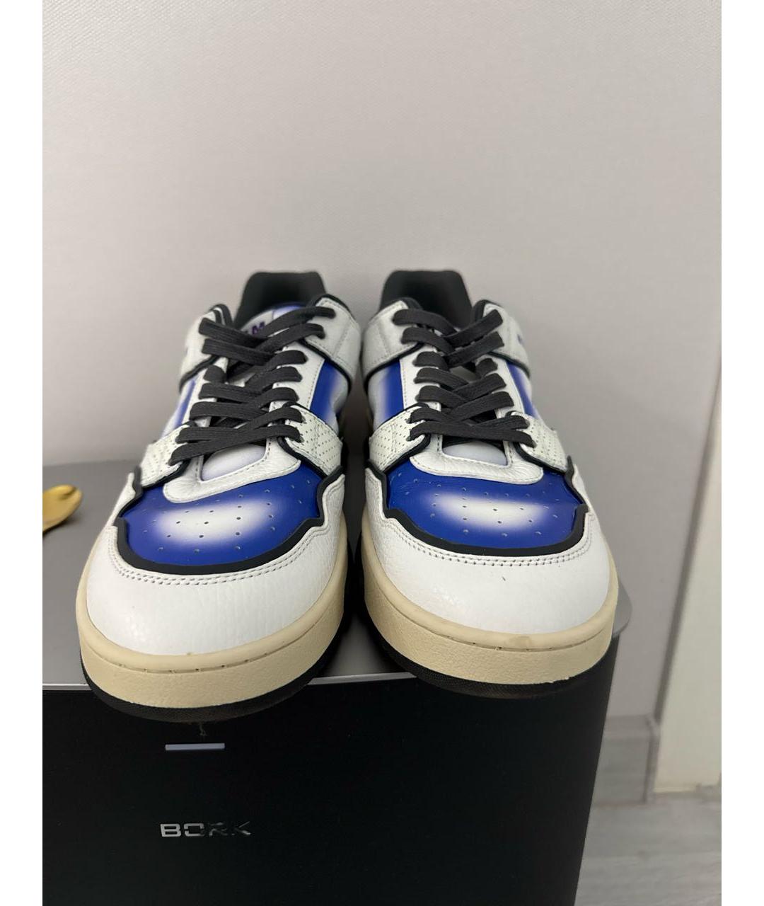 MSGM Мульти кожаные низкие кроссовки / кеды, фото 3