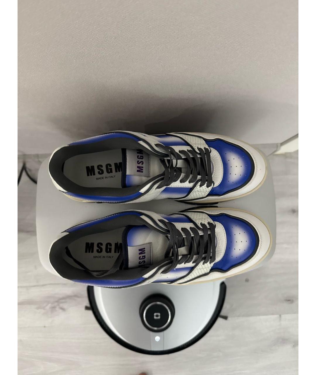 MSGM Мульти кожаные низкие кроссовки / кеды, фото 2