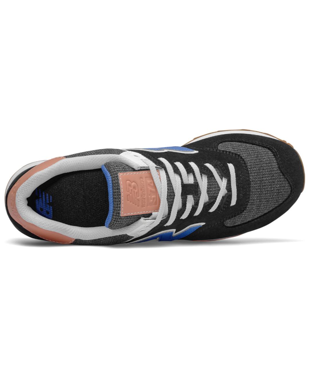 NEW BALANCE Черные нубуковые кроссовки, фото 3