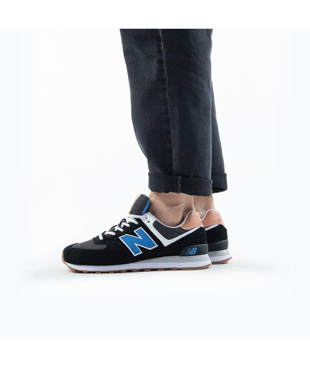 NEW BALANCE Черные нубуковые кроссовки, фото 5