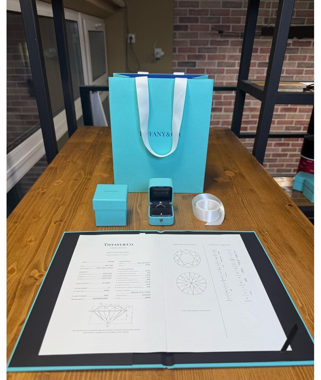 TIFFANY&CO Серебряное платиновое кольцо, фото 6