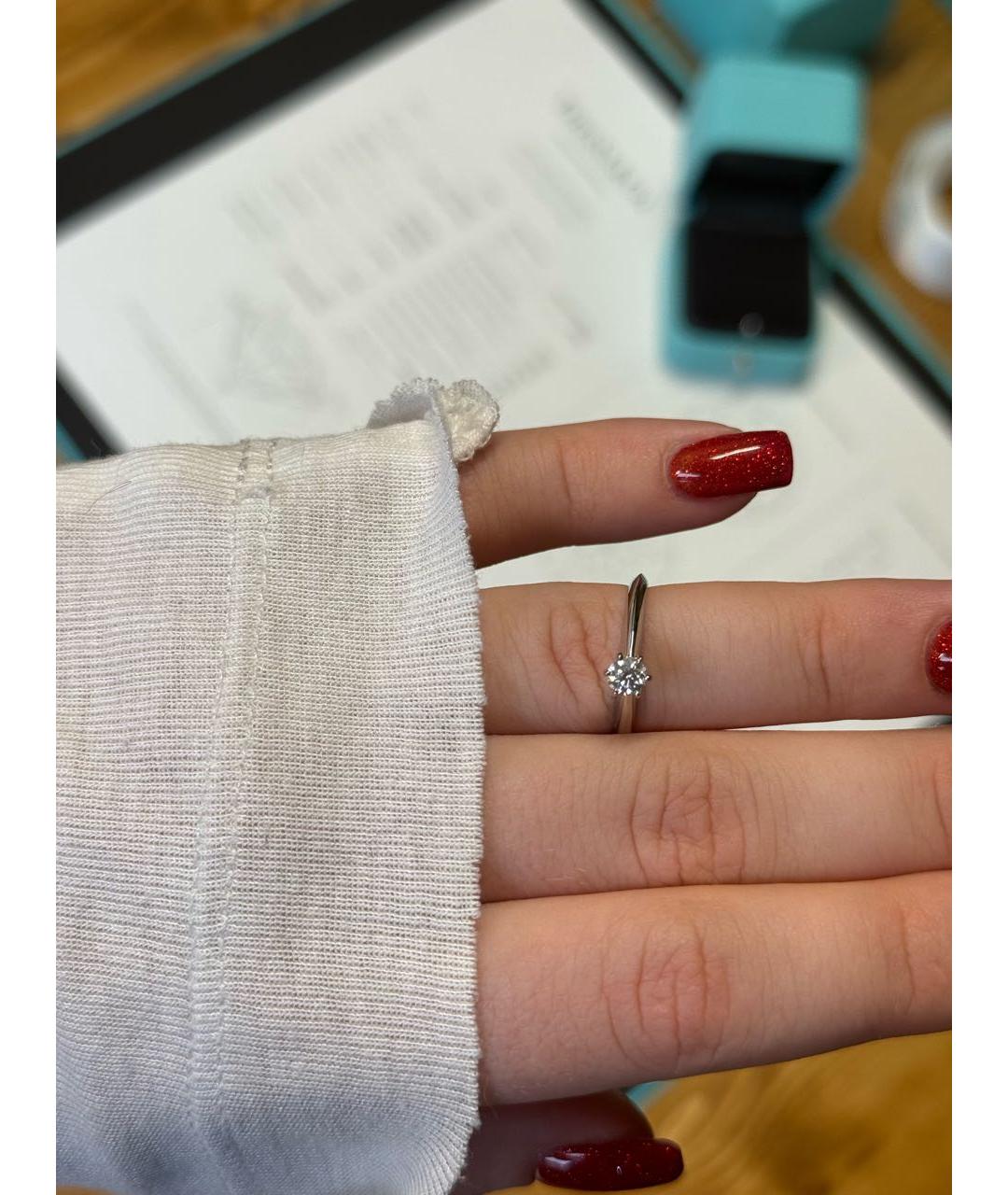 TIFFANY&CO Серебряное платиновое кольцо, фото 5