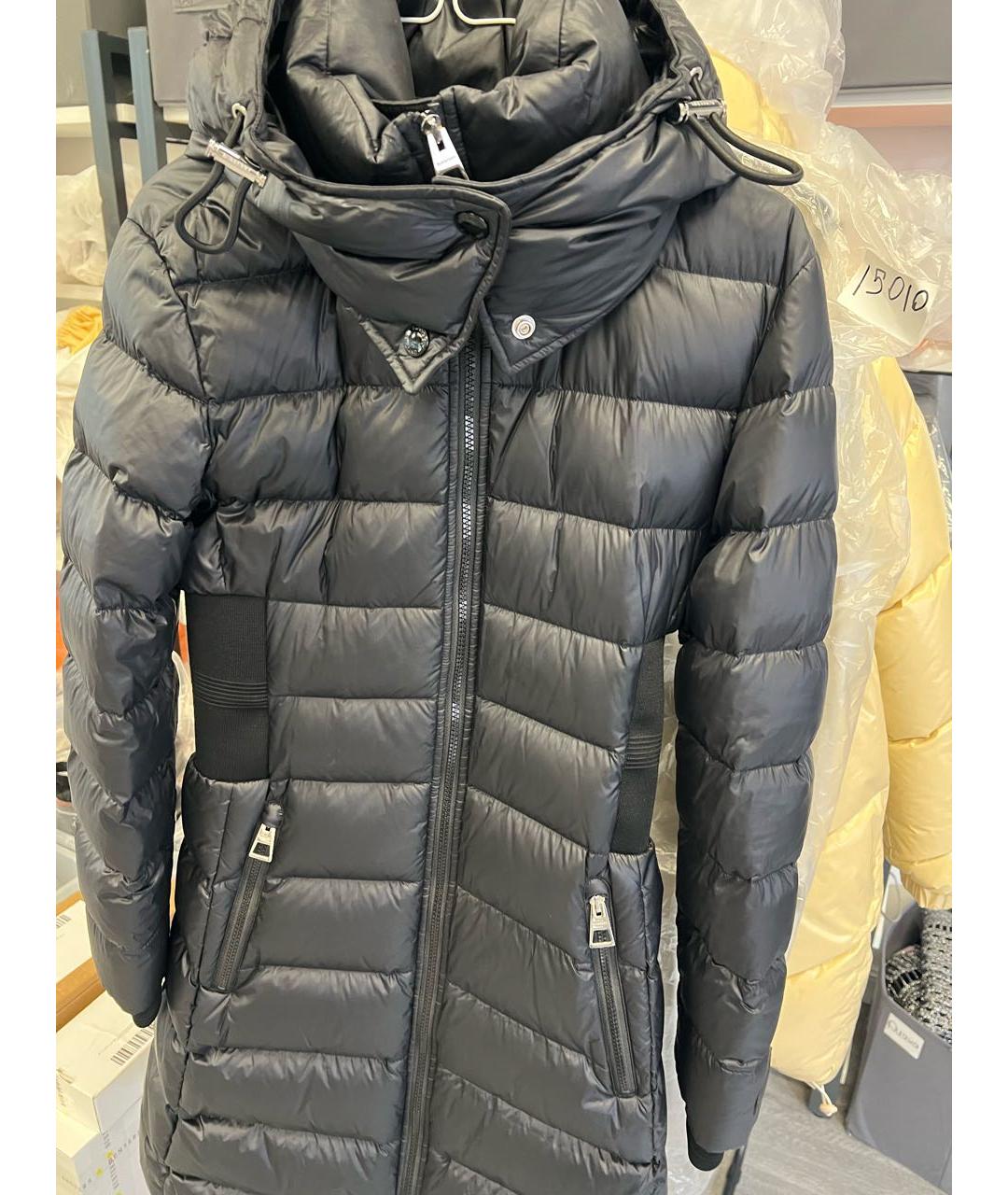 BURBERRY Черный полиэстеровый пуховик, фото 9