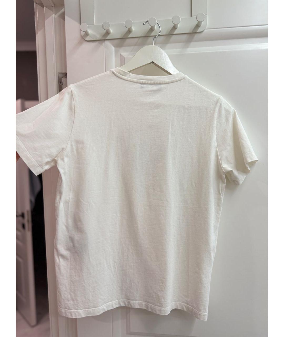 VERSACE Белая хлопковая футболка, фото 2