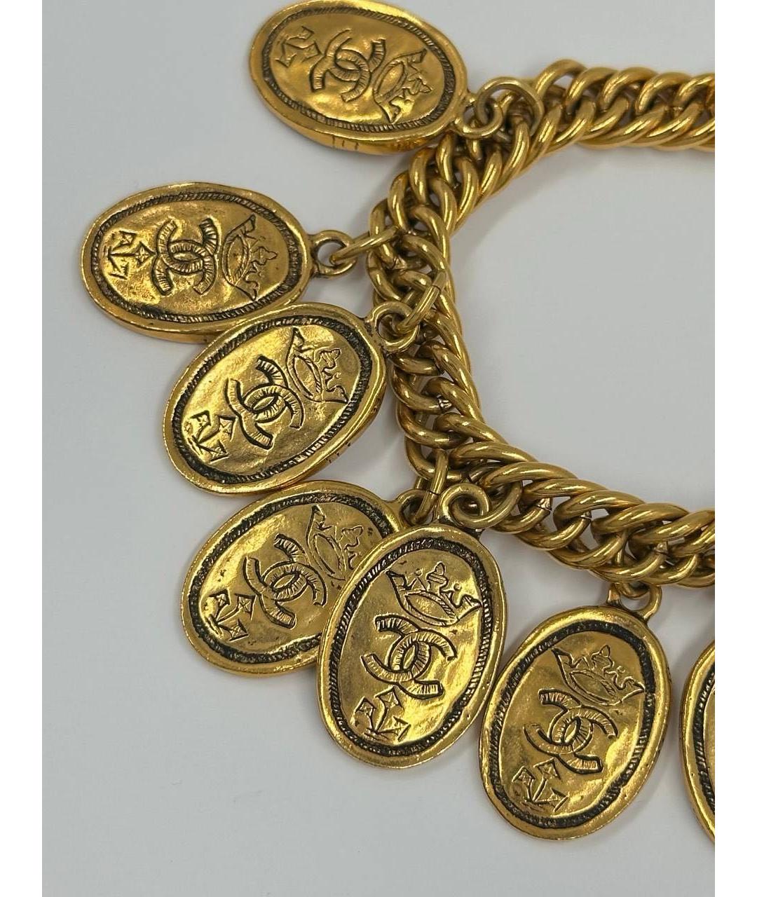 CHANEL Золотой позолоченный браслет, фото 4