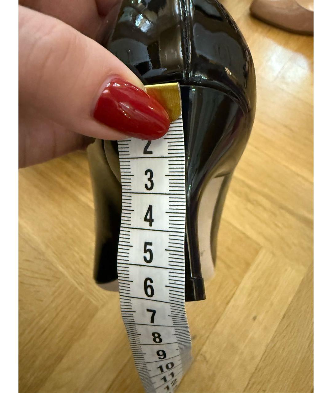 JIMMY CHOO Черные туфли из лакированной кожи, фото 5