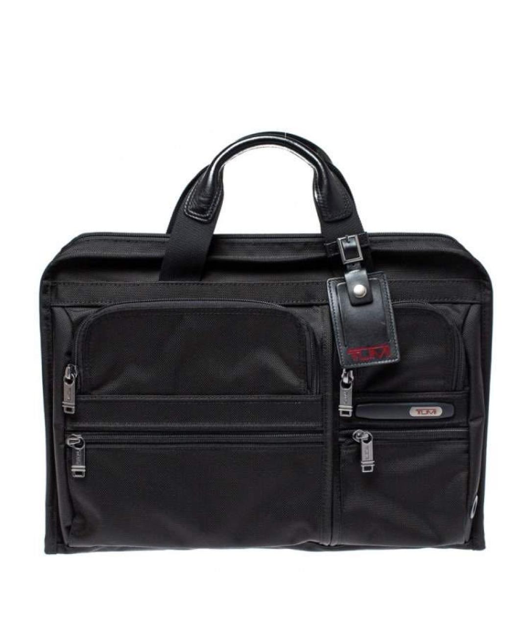 TUMI Черный тканевый портфель, фото 1