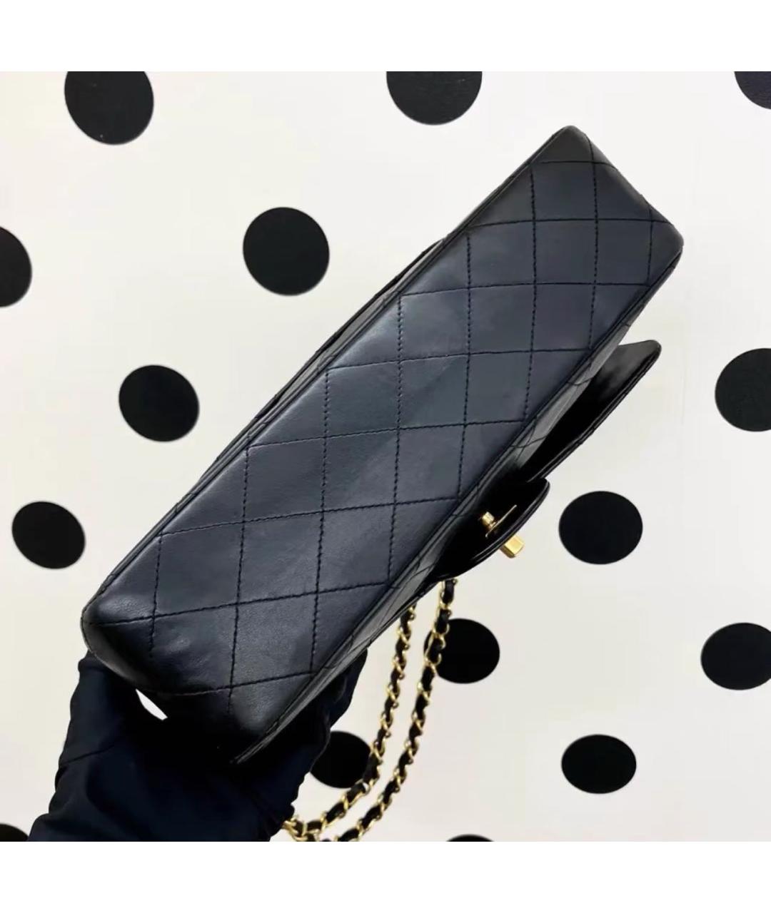 CHANEL Черная кожаная сумка через плечо, фото 4