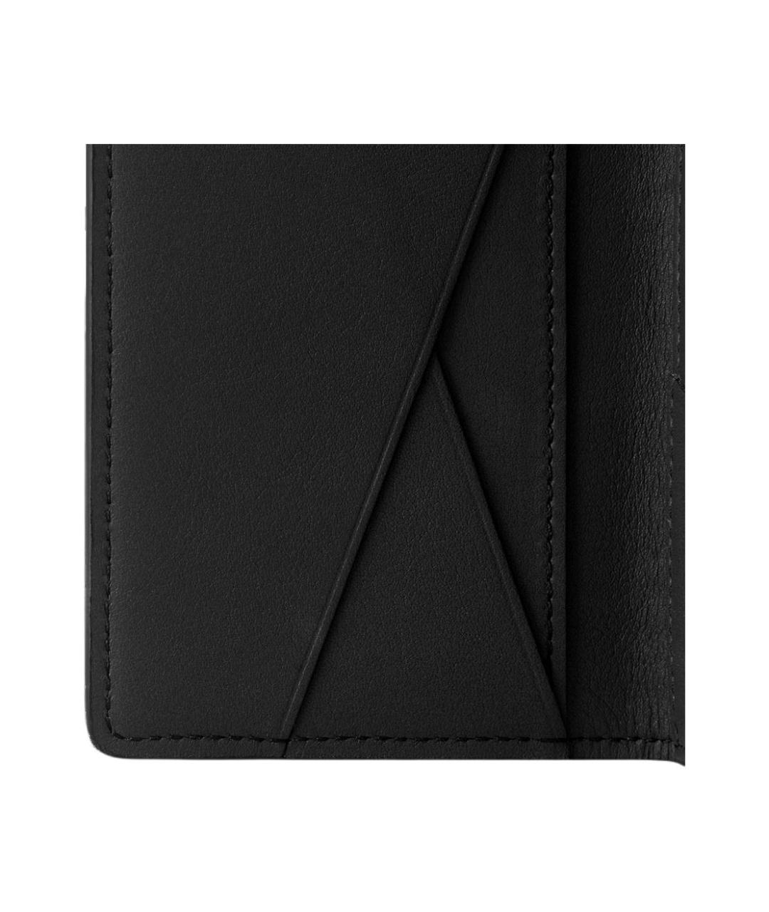 LOUIS VUITTON Черный кожаный кошелек, фото 5