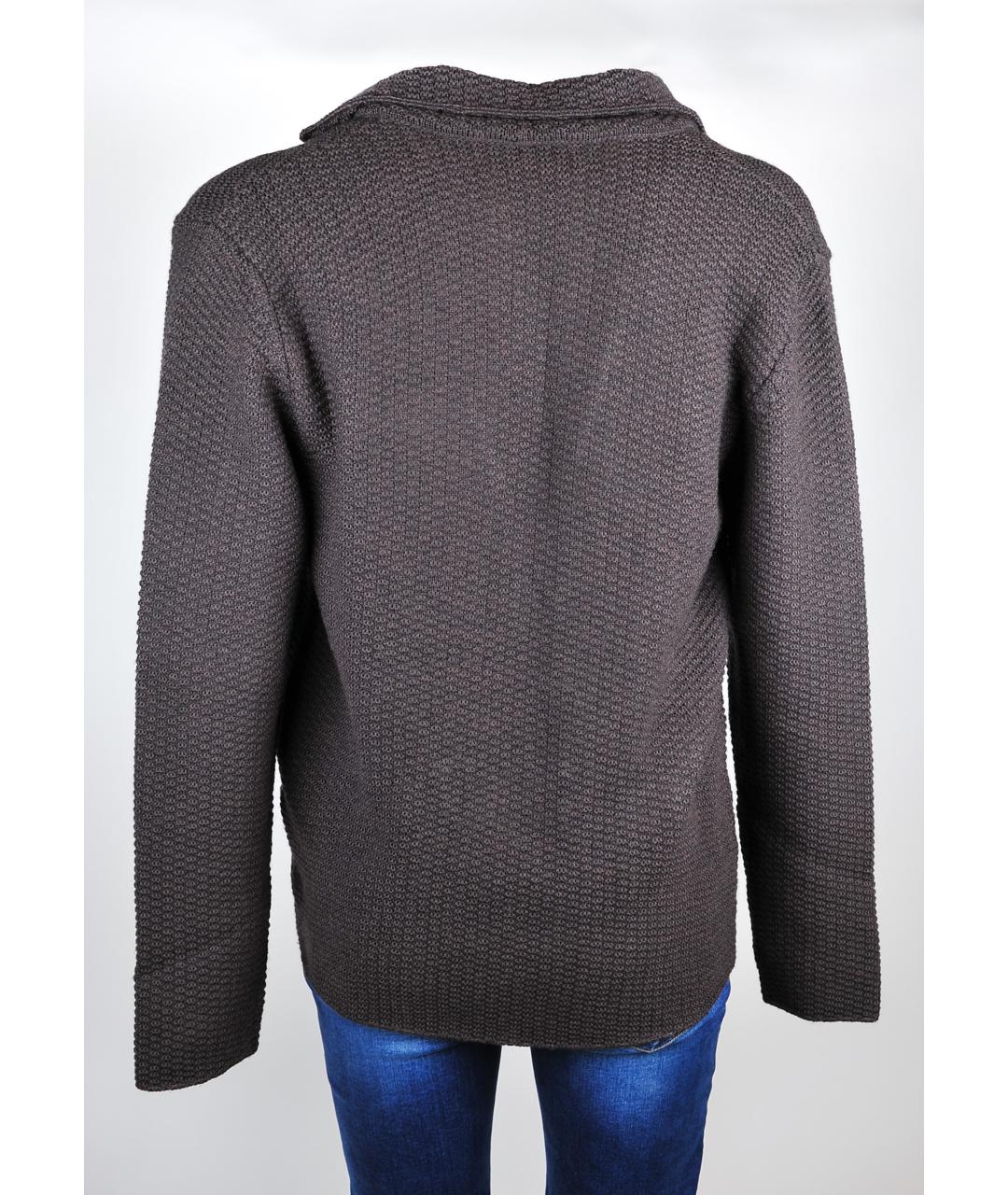 MASSIMO SFORZA Коричневый шерстяной кардиган, фото 2