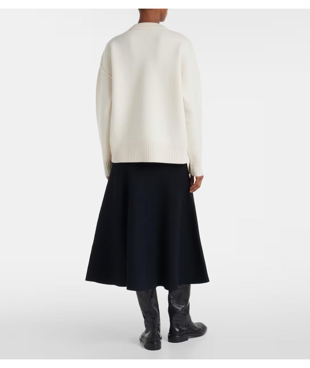 Ami Paris Бежевый шерстяной джемпер / свитер, фото 3