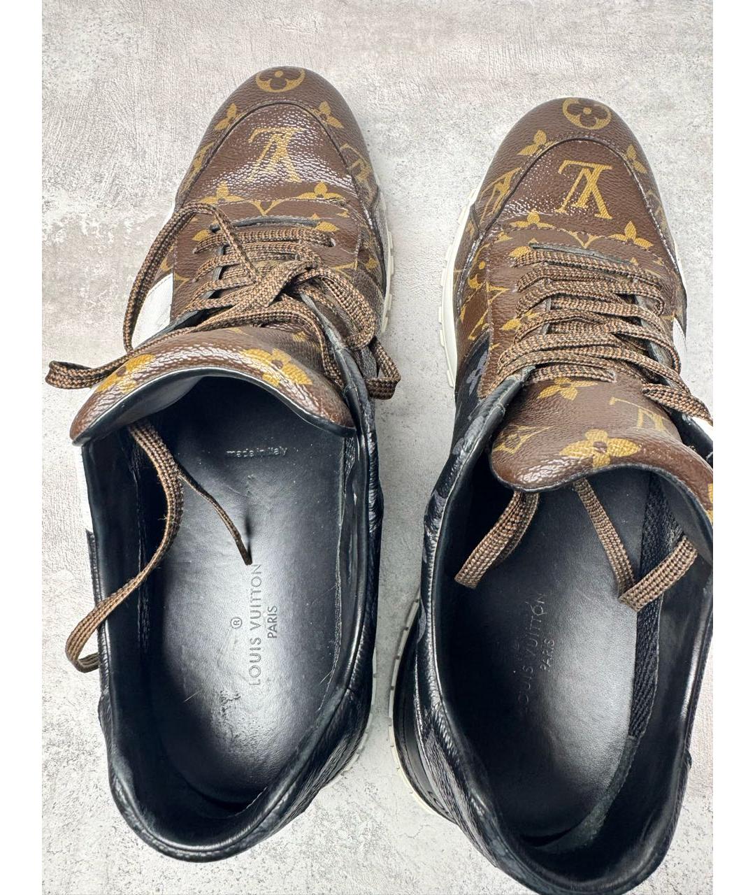 LOUIS VUITTON Коричневые низкие кроссовки / кеды, фото 3