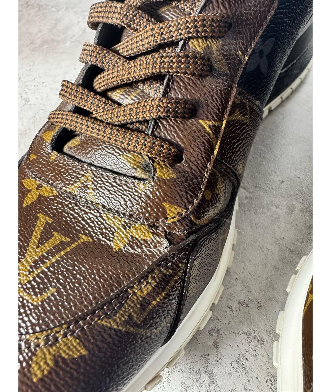 LOUIS VUITTON Коричневые низкие кроссовки / кеды, фото 6